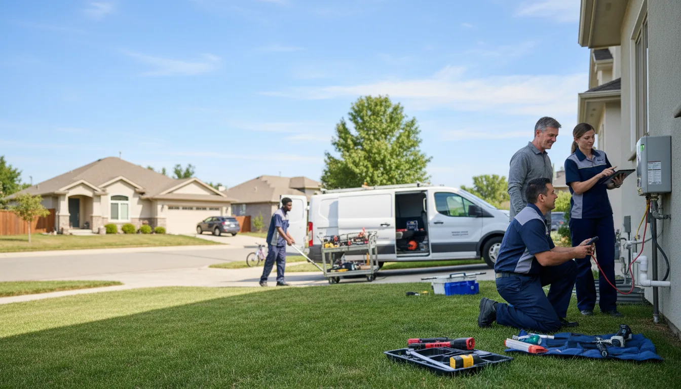 Tankless water heater service in Thornville, OH